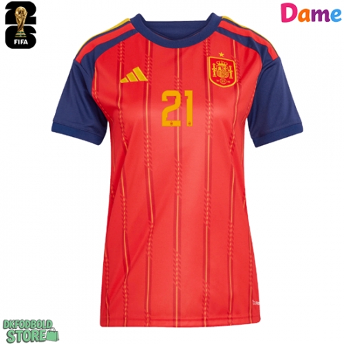 Spanien Mikel Oyarzabal #21 Replika Hjemmebanetrøje Dame VM 2026 Kortærmet